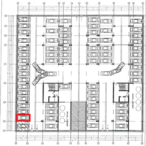 Parking place in -1 floor Building 1A-6